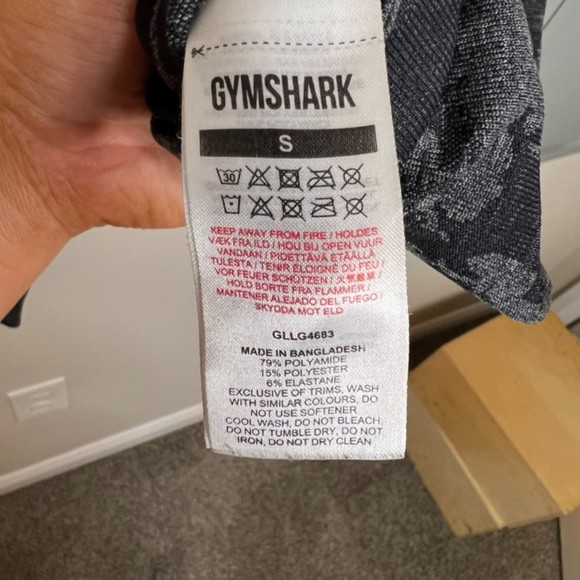 Gymshark Adapt Black Camo High Rise Leggings Small - Picture 11 of 11